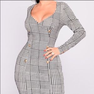 Black and white dress